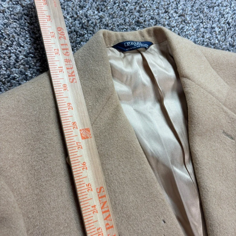 Polo Ralph Lauren Camel Hair Men's 41 Blazer Tan Vintage Sport Coat Made in USA